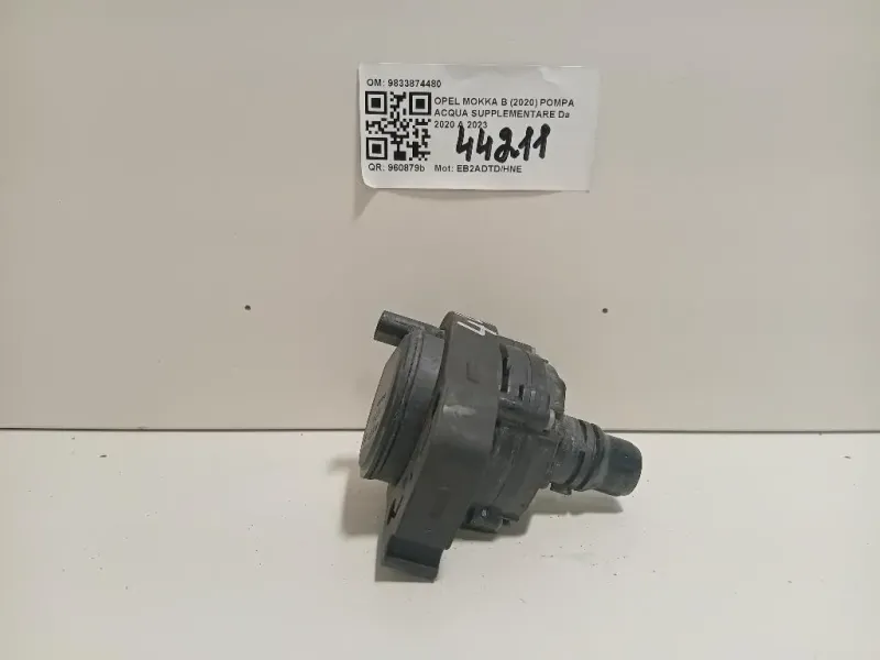 Pompa Acqua Supplementare 9833874480 Opel Mokka B 2020