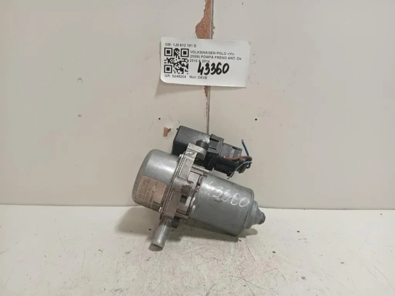 Pompa Freno ANT 1J0 612 181 D Volkswagen POLO VI 2009