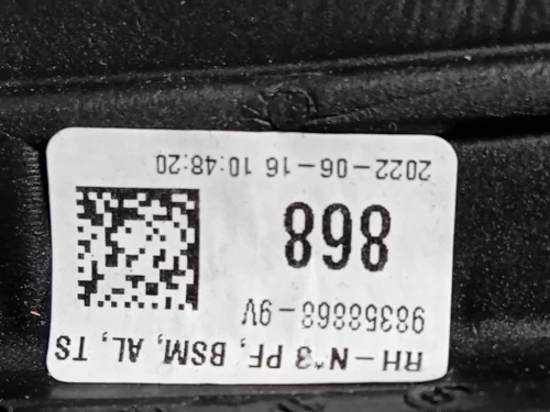 Retrovisore Esterno ANT DX 98358868 14 FILI Opel Mokka B 2020