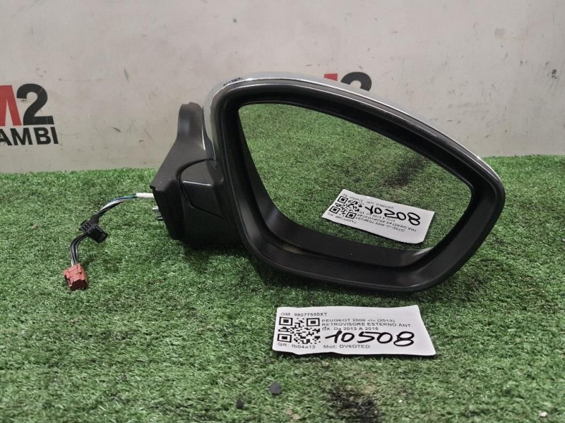 Retrovisore Esterno ANT DX 98077555XT 6+3 FILE Peugeot 2008 I 2013