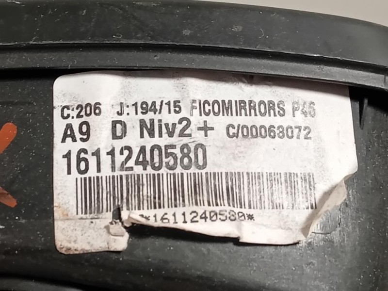 Retrovisore Esterno ANT DX 1611240380 9 FILI Peugeot 208 I 2015