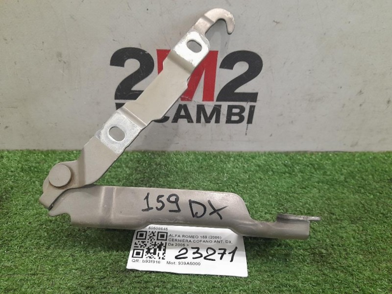 Cerniera Cofano ANT DX 50508645 Alfa Romeo 159 2006