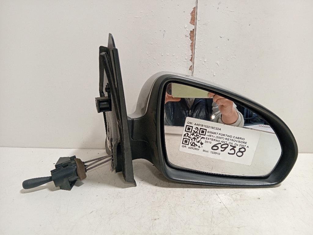 Retrovisore Esterno ANT DX A4518102216C22A Smart Fortwo Cabrio 451 2007