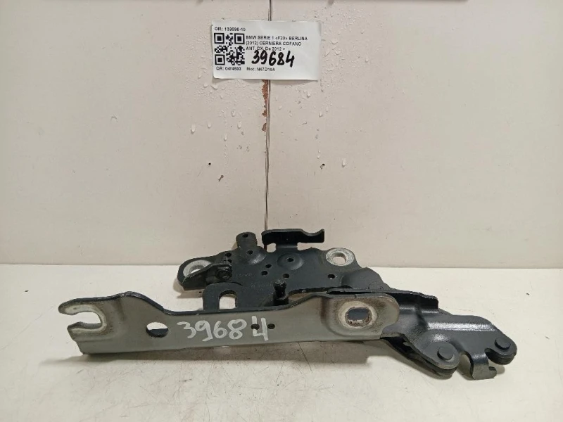 Cerniera Cofano ANT DX 139896-10 Bmw Serie 1 F20 Berlina 2012