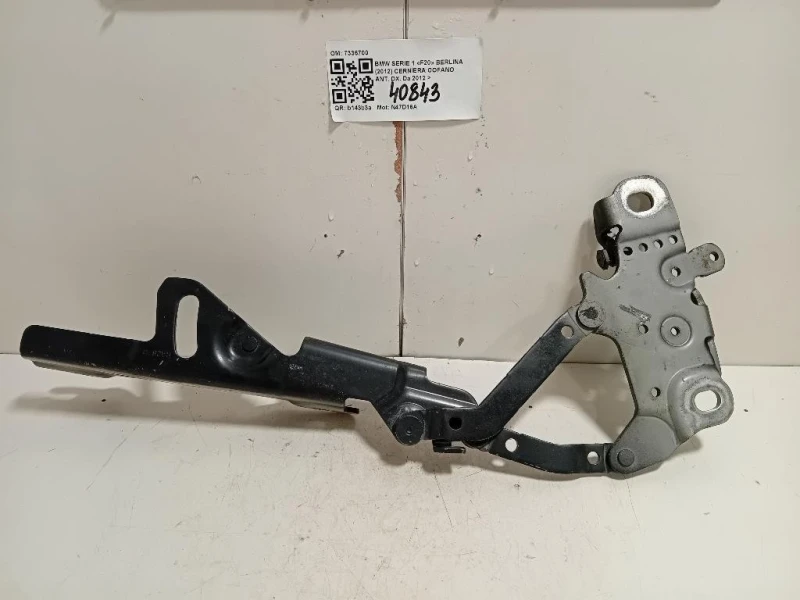 Cerniera Cofano ANT DX 7336700 Bmw Serie 1 F20 Berlina 2012
