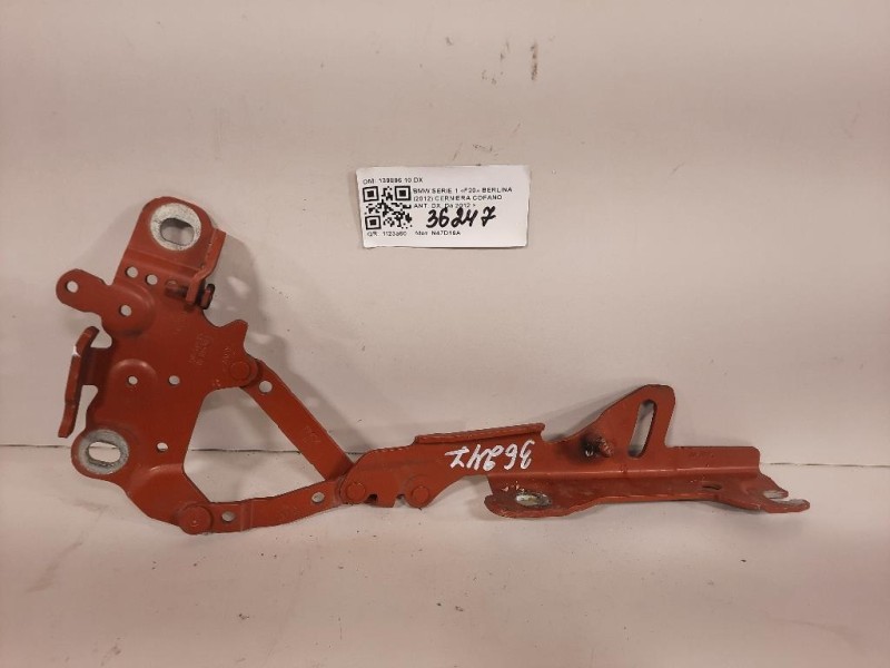 Cerniera Cofano ANT DX 139896 10 DX Bmw Serie 1 F20 Berlina 2012
