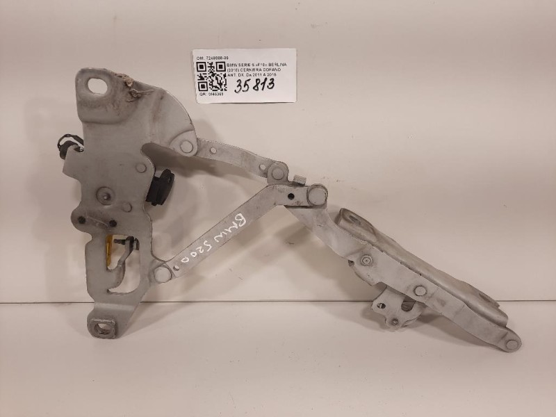 Cerniera Cofano ANT DX 7249888-09 Bmw Serie 5 F10 Berlina 2010