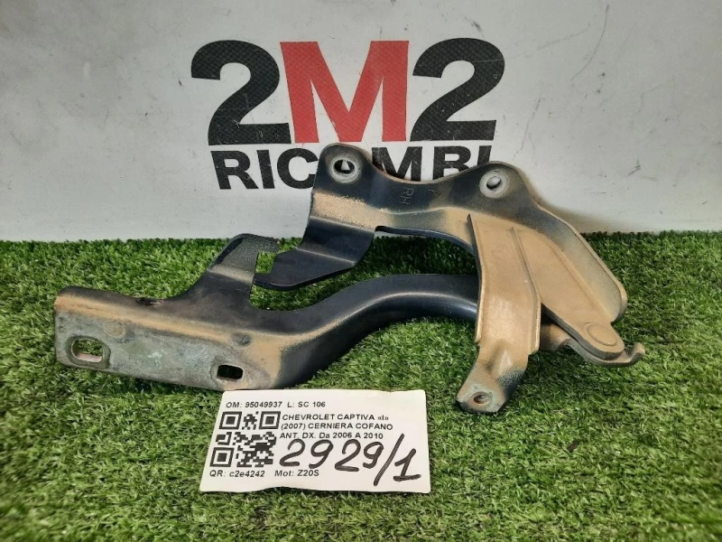 Cerniera Cofano ANT DX 95049937 Chevrolet Captiva I 2007
