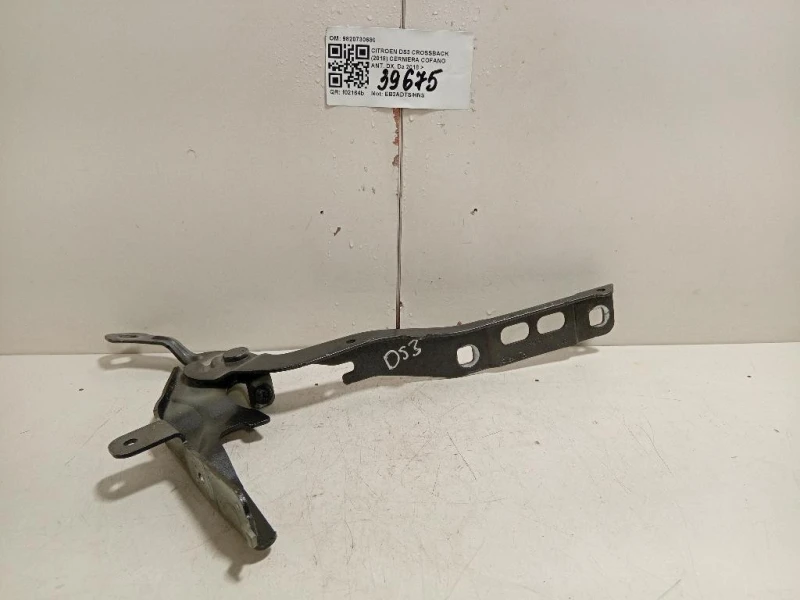 Cerniera Cofano ANT DX 9820730680 Citroen DS3 Crossback 2018