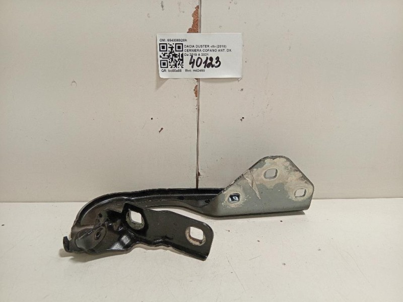 Cerniera Cofano ANT DX 654006928R Dacia Duster II 2018