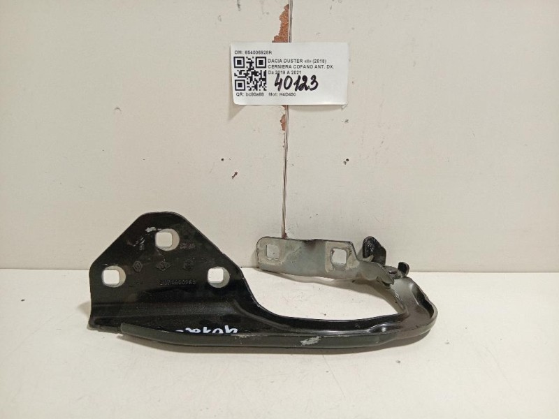 Cerniera Cofano ANT DX 654006928R Dacia Duster II 2018