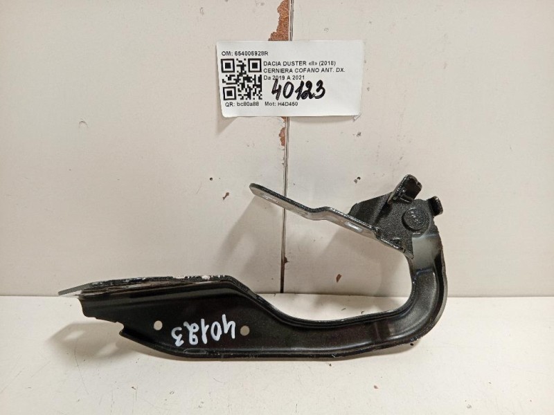 Cerniera Cofano ANT DX 654006928R Dacia Duster II 2018