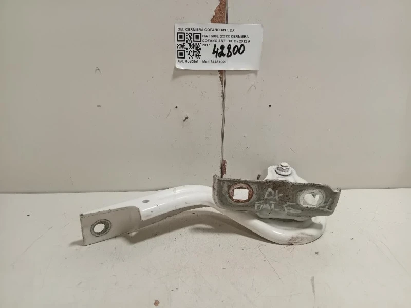 Cerniera Cofano ANT DX 51883029 Fiat 500L 2013