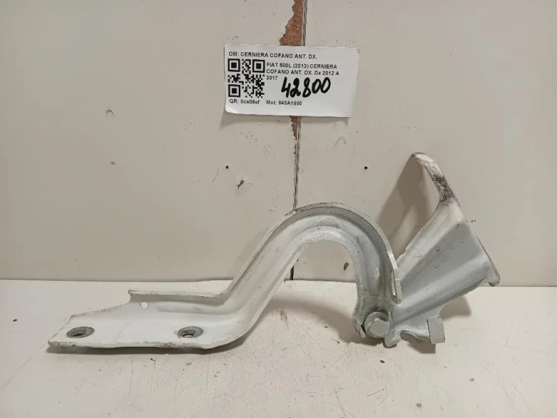 Cerniera Cofano ANT DX 51883029 Fiat 500L 2013