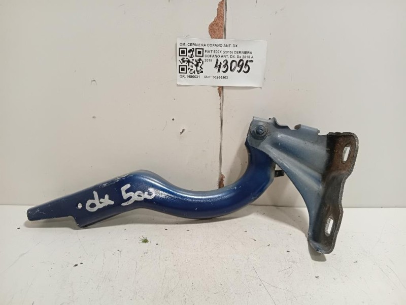Cerniera Cofano ANT DX CERNIERA COFANO ANT DX Fiat 500X 2015