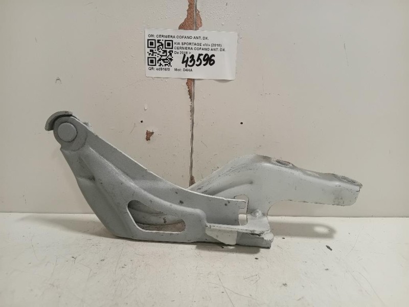 Cerniera Cofano ANT DX CERNIERA COFANO ANT DX Kia Sportage IV 2018