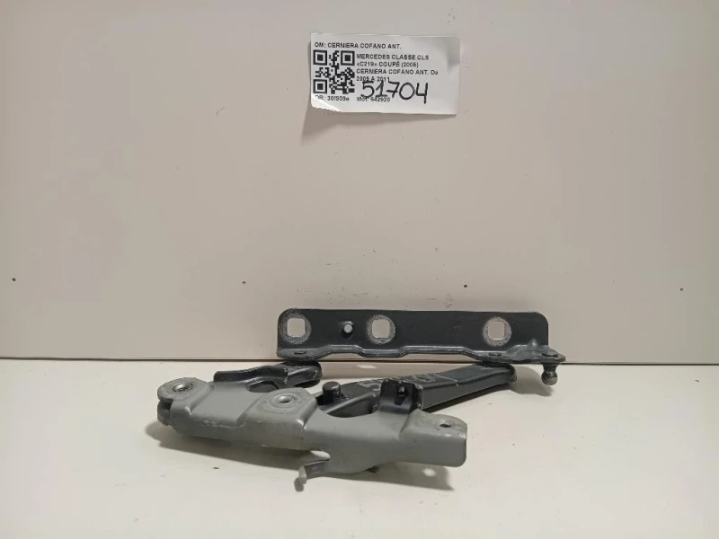 Cerniera Cofano ANT DX CERNIERA COFANO ANT Mercedes Classe CLS C219 Coupé 2005