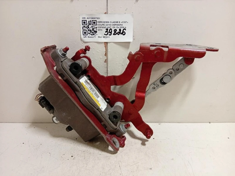 Cerniera Cofano ANT DX A2129067801 Mercedes Classe E C207 Coupé 2010