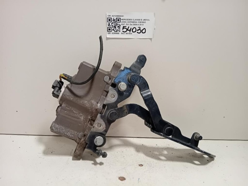 Cerniera Cofano ANT DX A2129066301 Mercedes Classe E W212 2009