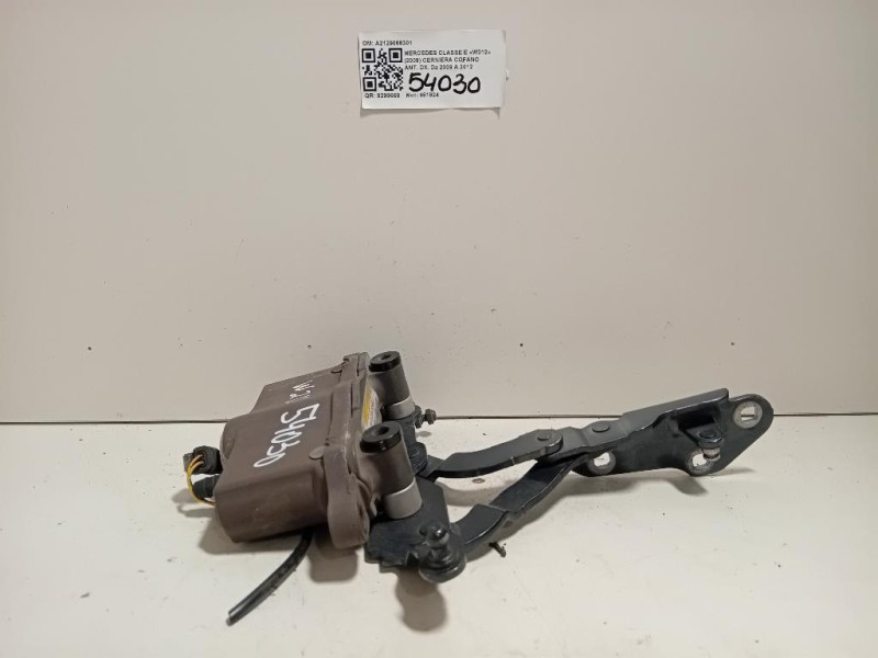 Cerniera Cofano ANT DX A2129066301 Mercedes Classe E W212 2009