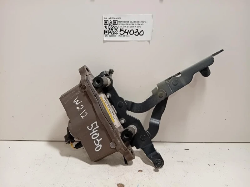 Cerniera Cofano ANT DX A2129066301 Mercedes Classe E W212 2009