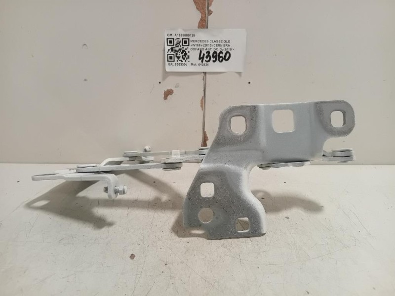 Cerniera Cofano ANT DX A1668800128 Mercedes Classe GLE W166 2015