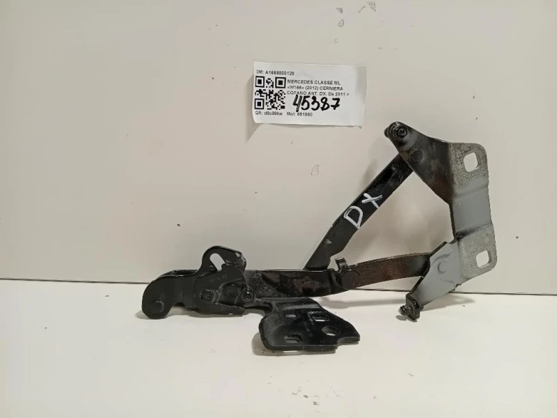 Cerniera Cofano ANT DX A1668800128 Mercedes Classe GLE W166 2015