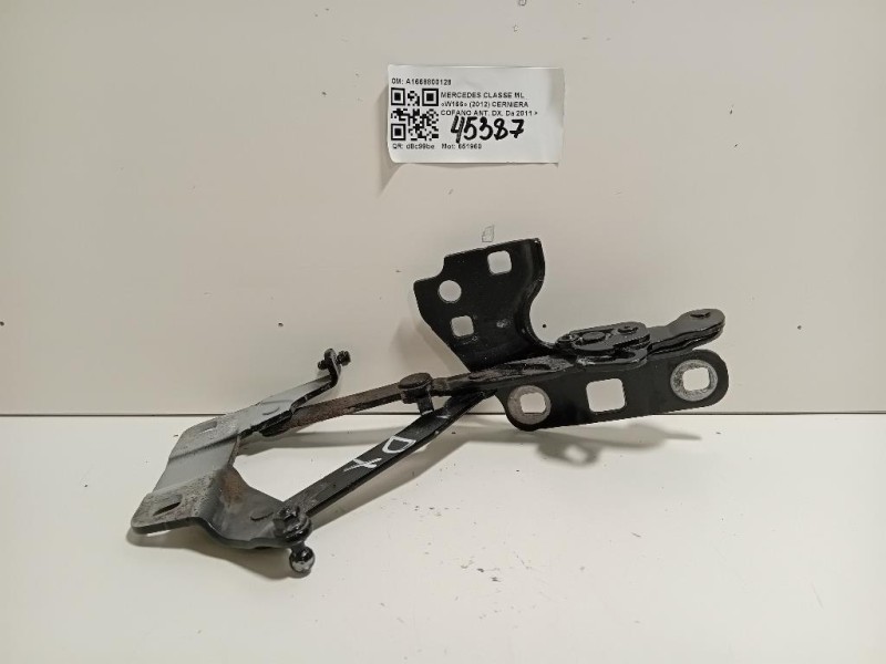 Cerniera Cofano ANT DX A1668800128 Mercedes Classe GLE W166 2015