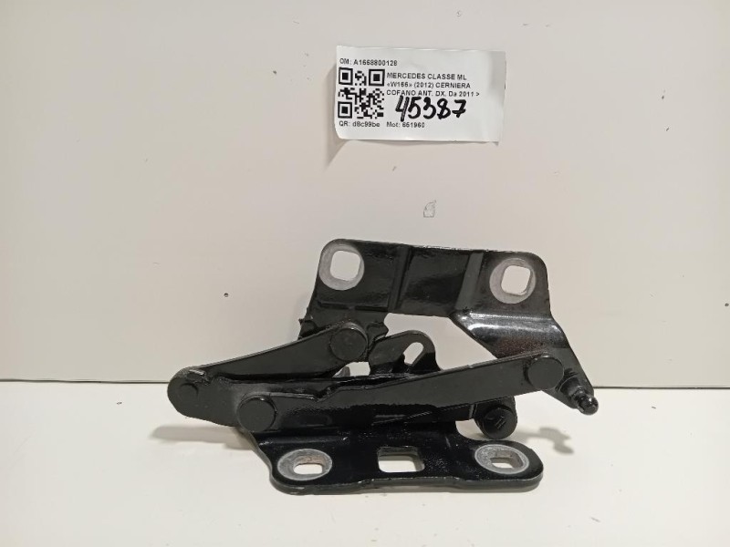 Cerniera Cofano ANT DX A1668800128 Mercedes Classe GLE W166 2015