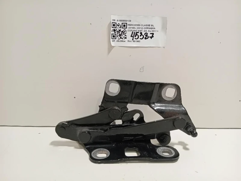 Cerniera Cofano ANT DX A1668800128 Mercedes Classe GLE W166 2015