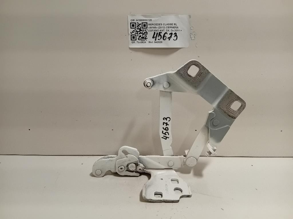 Cerniera Cofano ANT DX A1668800128 Mercedes Classe ML W166 2012