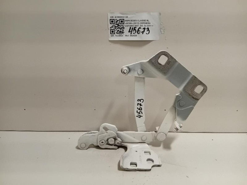 Cerniera Cofano ANT DX A1668800128 Mercedes Classe ML W166 2012