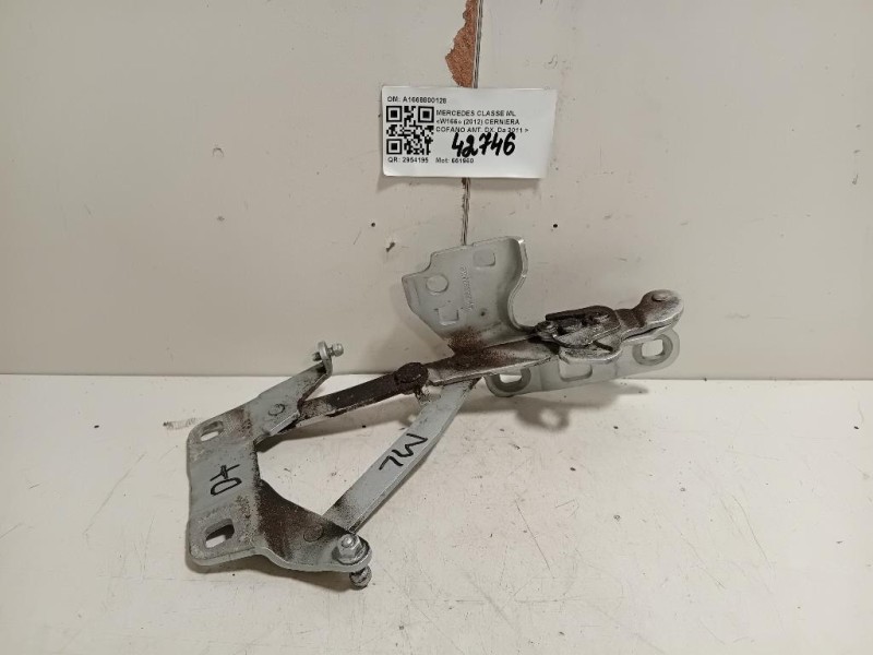 Cerniera Cofano ANT DX A1668800128 Mercedes Classe ML W166 2012