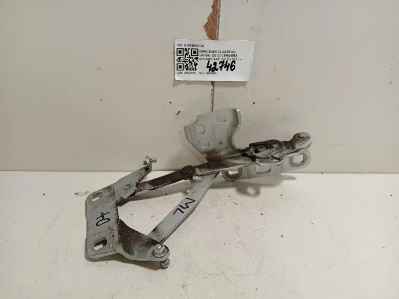 Cerniera Cofano ANT DX A1668800128 Mercedes Classe ML W166 2012