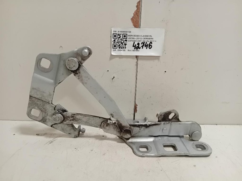 Cerniera Cofano ANT DX A1668800128 Mercedes Classe ML W166 2012