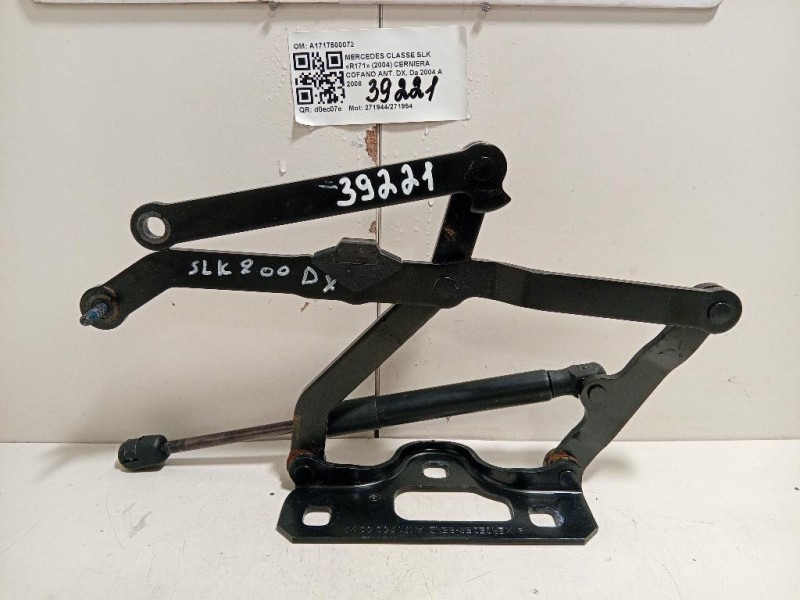 Cerniera Cofano ANT DX A1717500072 Mercedes Classe SLK R171 2004