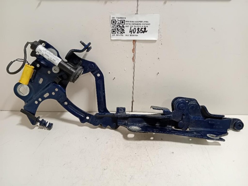Cerniera Cofano ANT DX 730056616 Mini MINI Cooper F56 2014