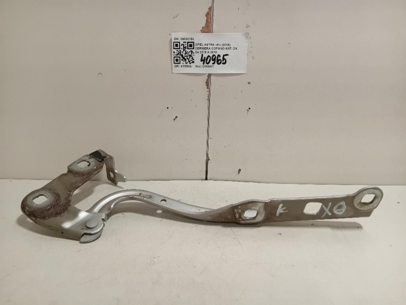 Cerniera Cofano ANT DX 39032150 Opel Astra K 2016