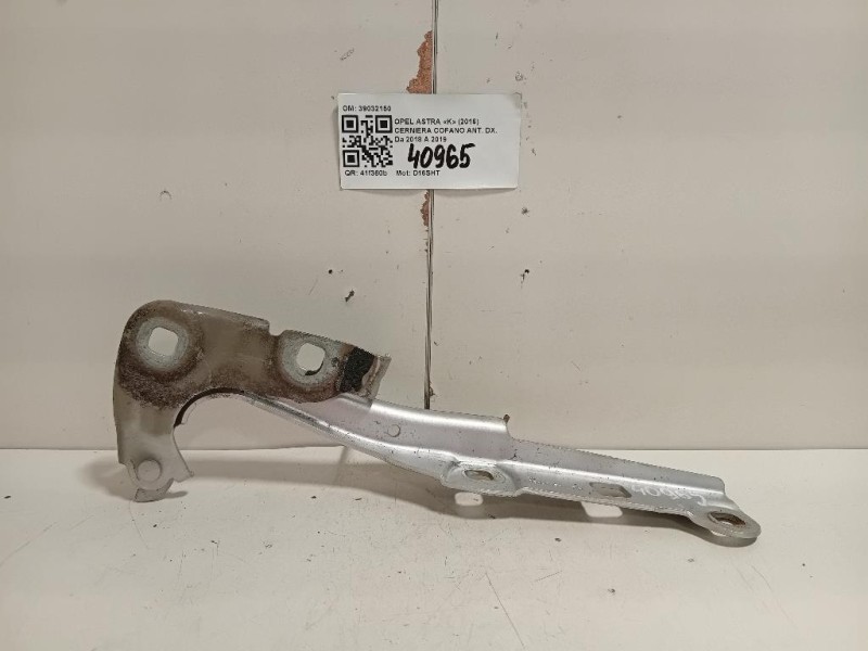 Cerniera Cofano ANT DX 39032150 Opel Astra K 2016