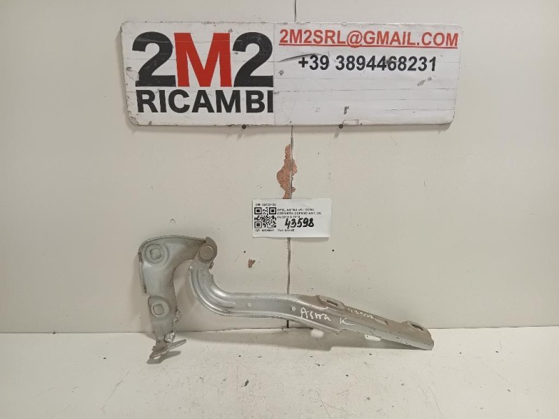 Cerniera Cofano ANT DX 39032150 Opel Astra K 2016