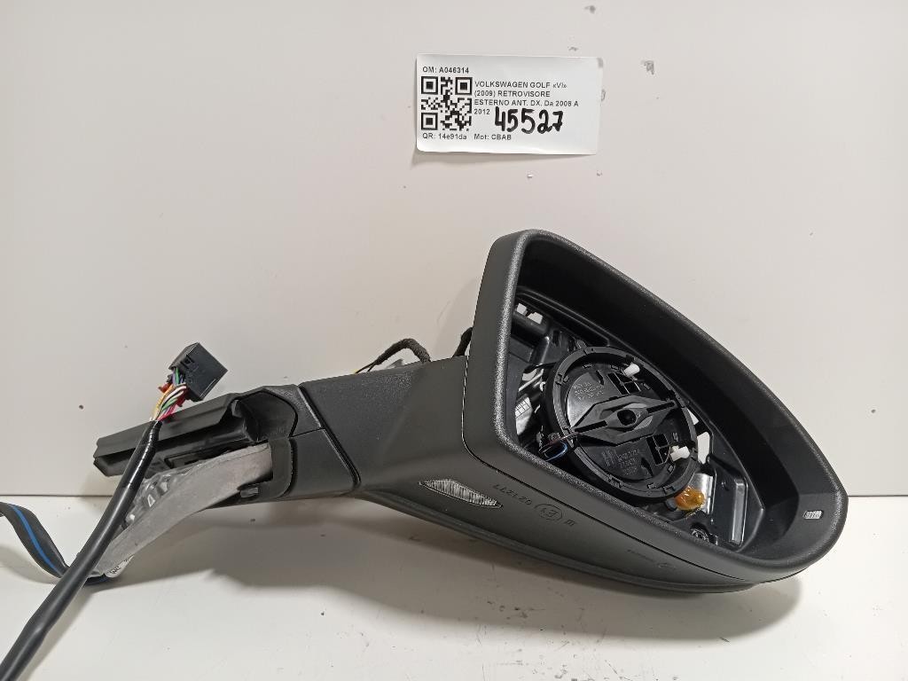 Retrovisore Esterno ANT DX A046314 Volkswagen GOLF VI 2009