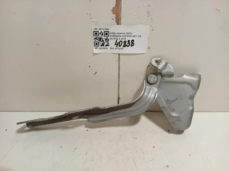 Cerniera Cofano ANT DX 95141369 Opel Mokka 2013