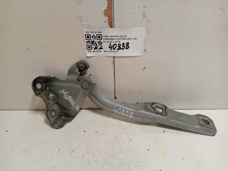 Cerniera Cofano ANT DX 95141369 Opel Mokka 2013