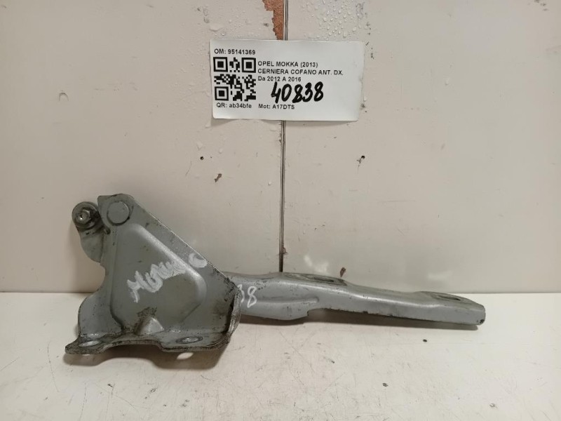 Cerniera Cofano ANT DX 95141369 Opel Mokka 2013