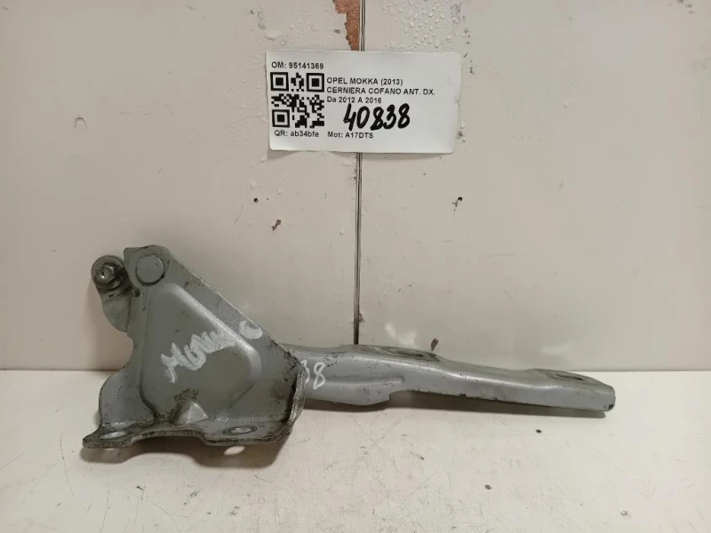 Cerniera Cofano ANT DX 95141369 Opel Mokka 2013