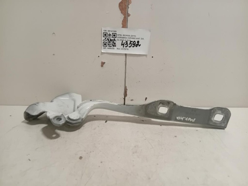 Cerniera Cofano ANT DX 95141369 Opel Mokka 2013
