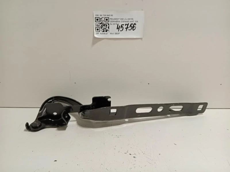 Cerniera Cofano ANT DX 96 728 640 80 Peugeot 208 I 2015