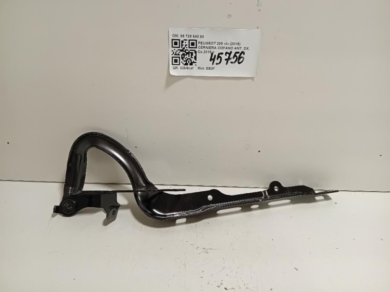 Cerniera Cofano ANT DX 96 728 640 80 Peugeot 208 I 2015