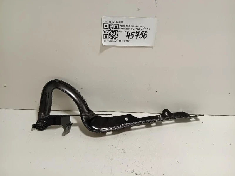 Cerniera Cofano ANT DX 96 728 640 80 Peugeot 208 I 2015