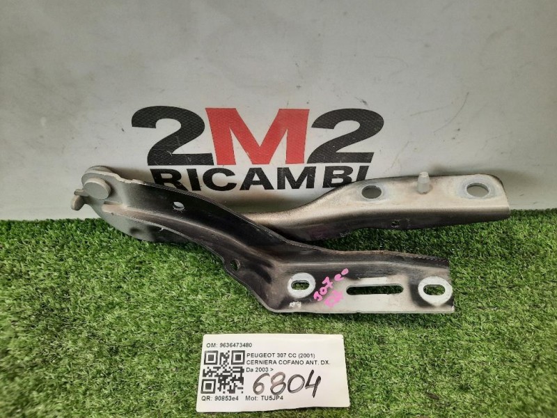 Cerniera Cofano ANT DX 9636473480 Peugeot 307 CC 2001